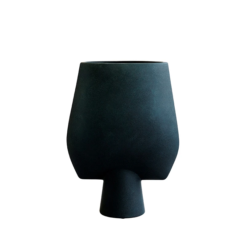 Sphere Vase Square Big - Black