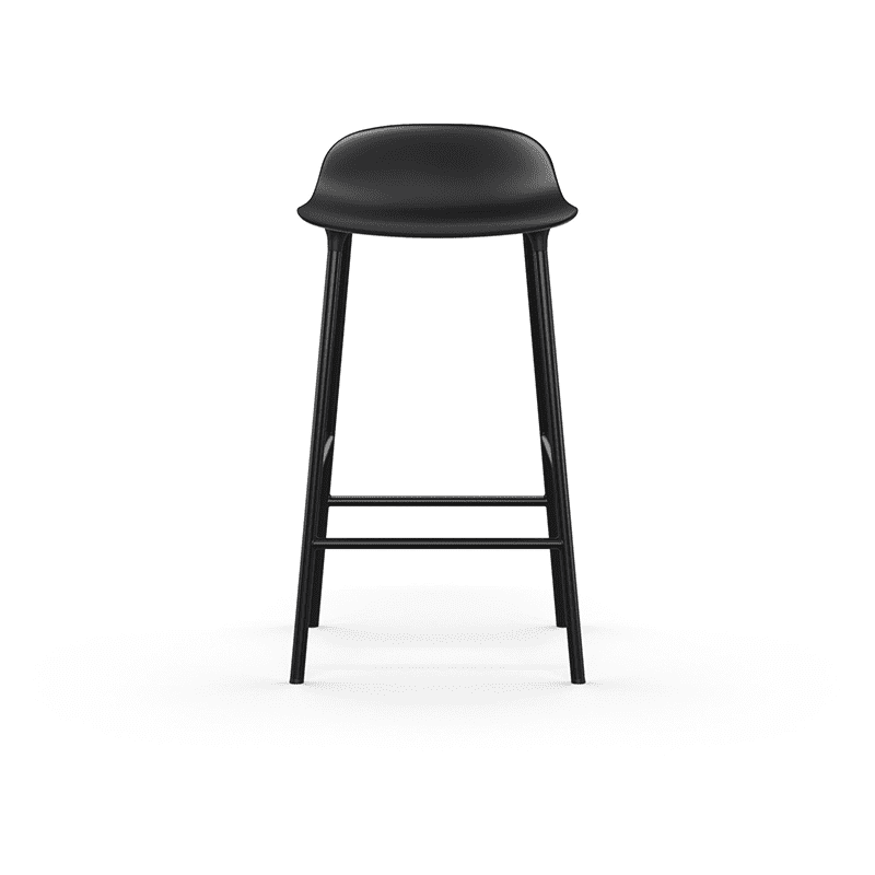 Form Barstool 65 cm Black/Black