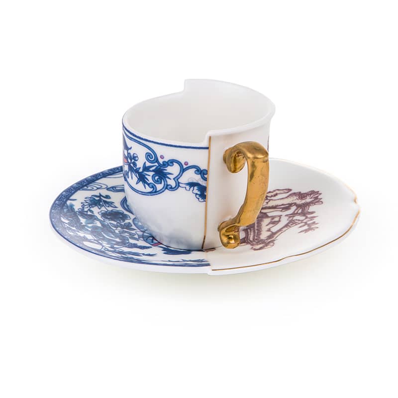 Hybrid-eufemia coff? cup with saucer in porcelain