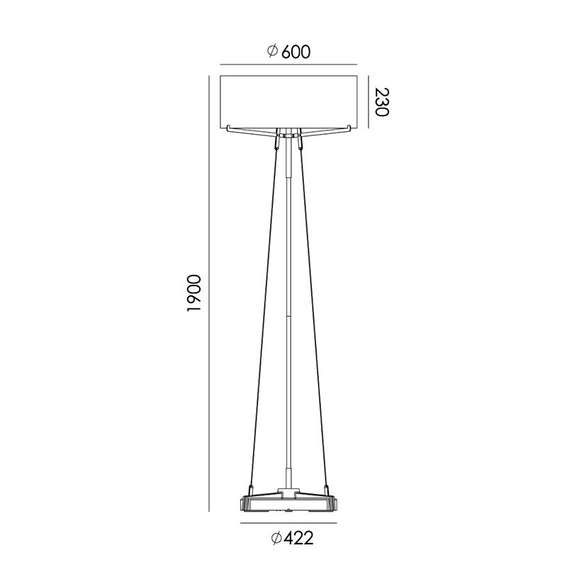 Orbit vloerlamp