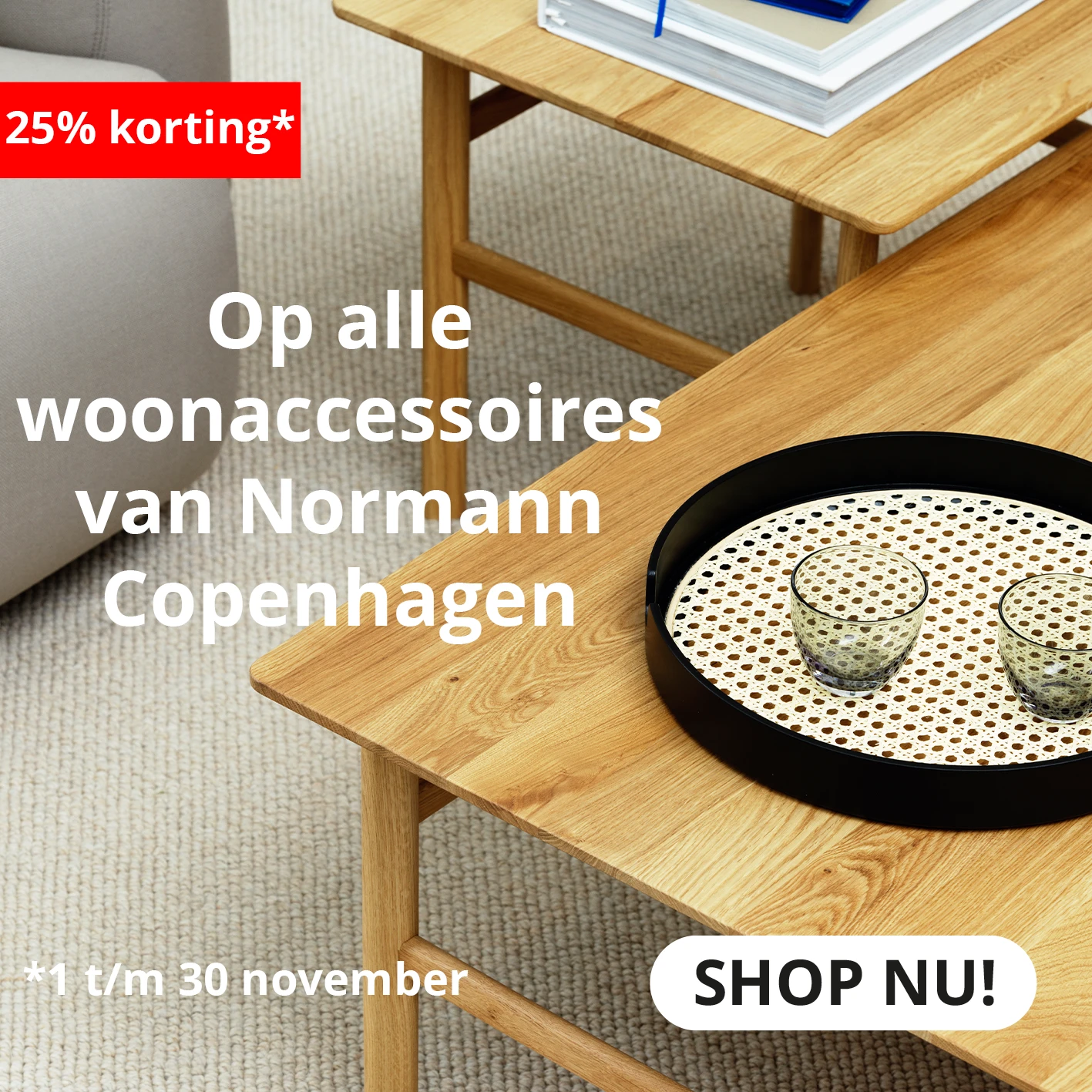Banner - Normann Copenhagen actie woonaccessoires Mobiel