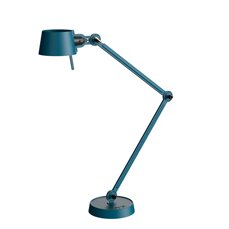 Bolt bureaulamp 2arm foot - Thunder blue