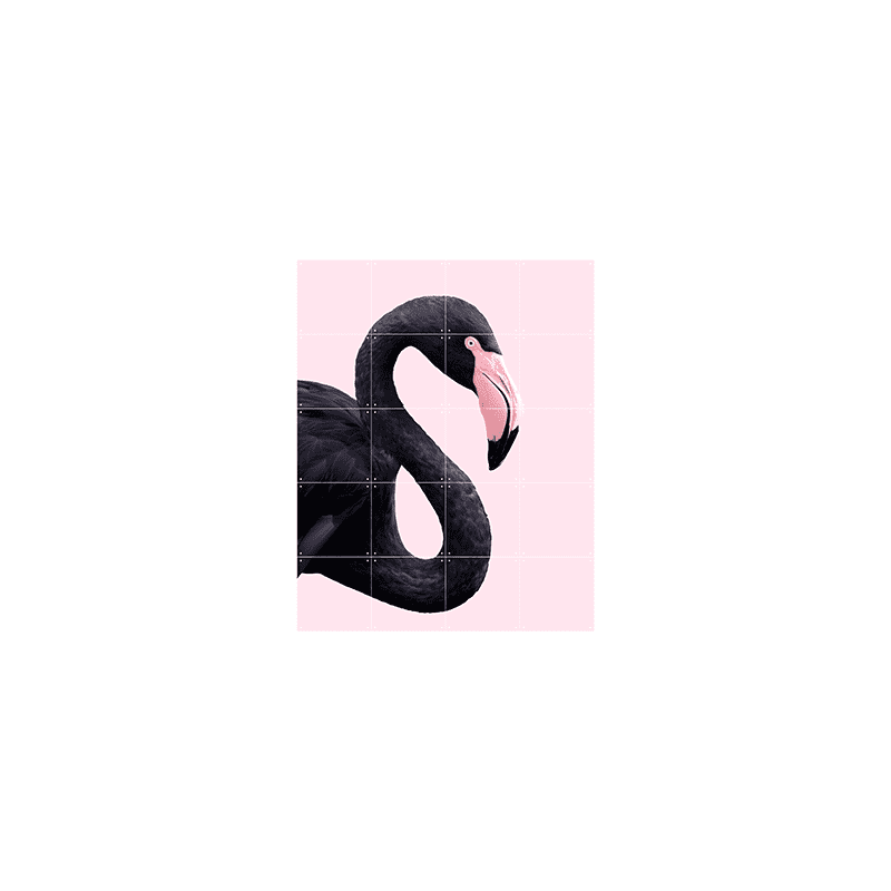 Black flamingo - small