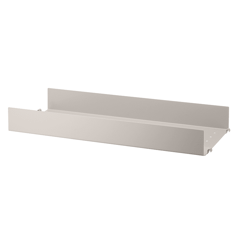 Metal shelf with high edge 58/20
