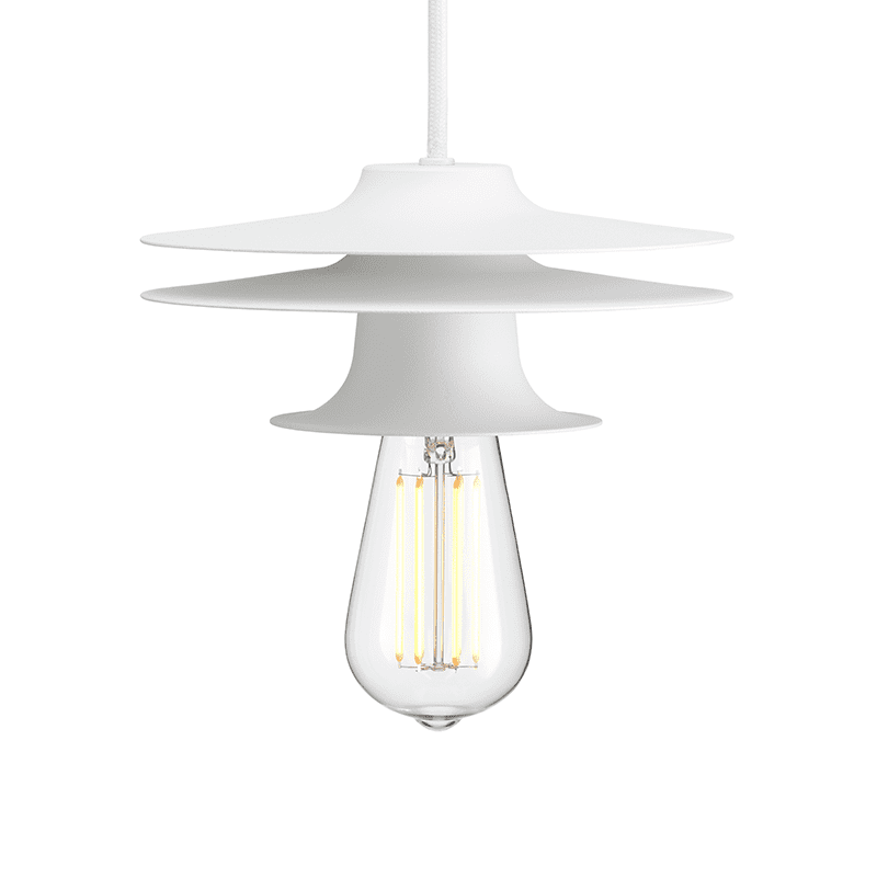 Firefly 3 shades 1 high hanglamp - White