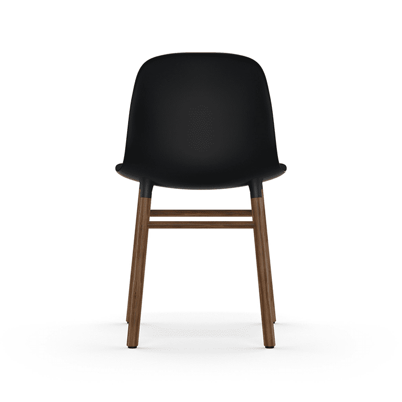 Form Chair Black/Walnut