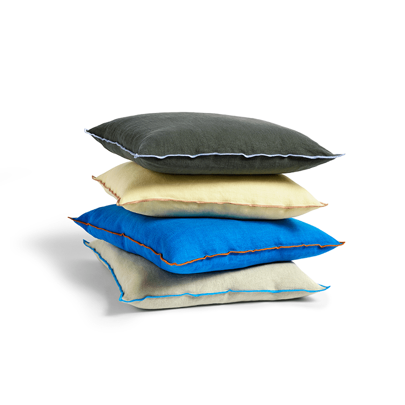 Outline cushion - Grey blue