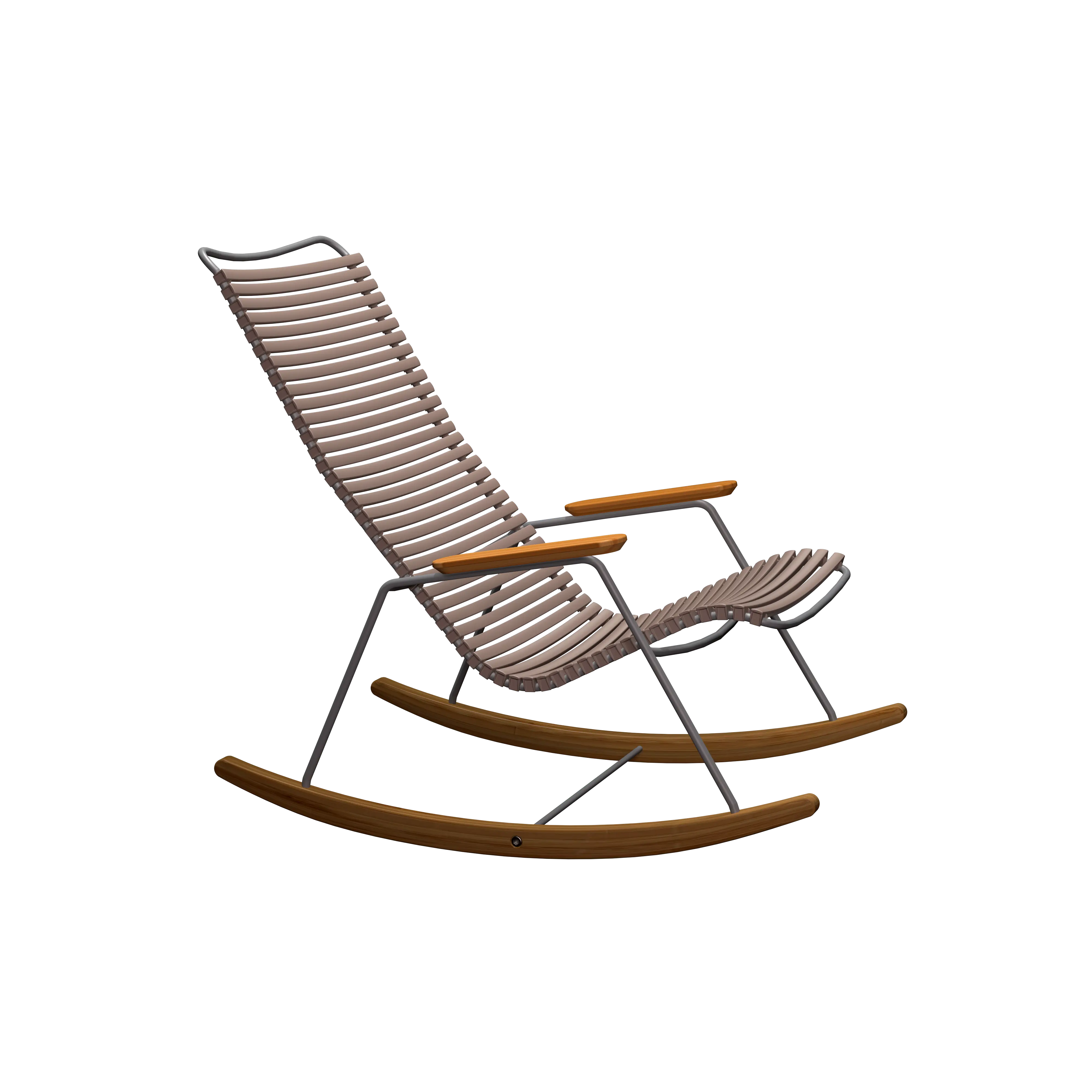 Click rocking chair - Sand, bamboo armrests