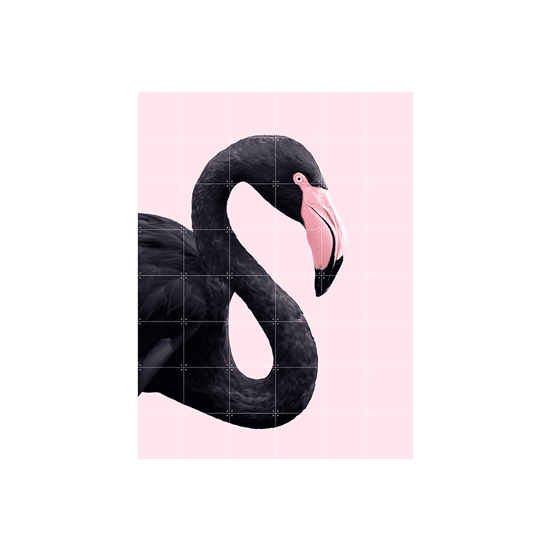 Black flamingo - large