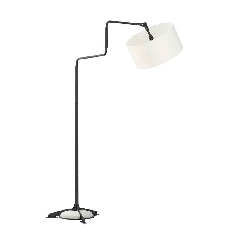 Swivel vloerlamp - Black/white