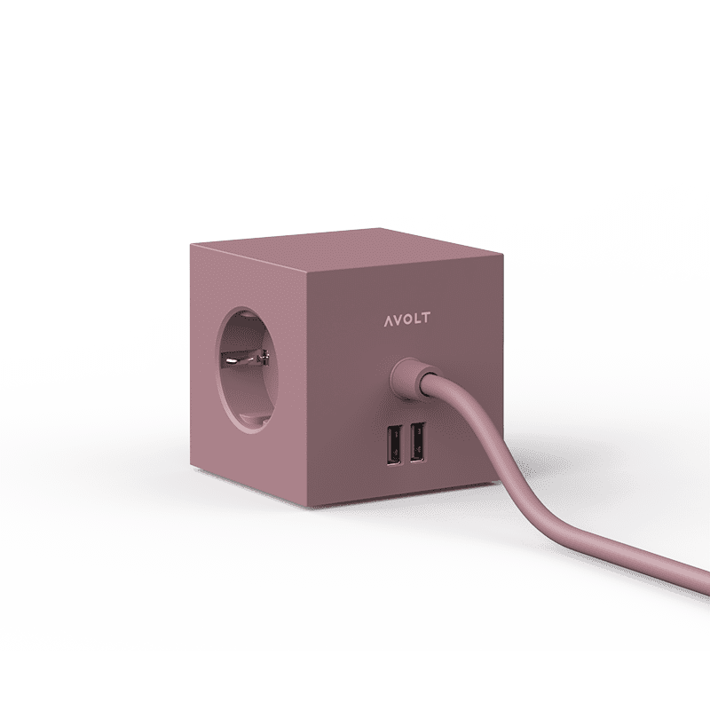 Square 1 USB & Magnet - Rusty Red