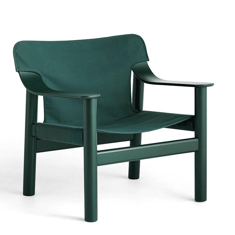 Bernard fauteuil - Canvas: Green / Frame: Hunter