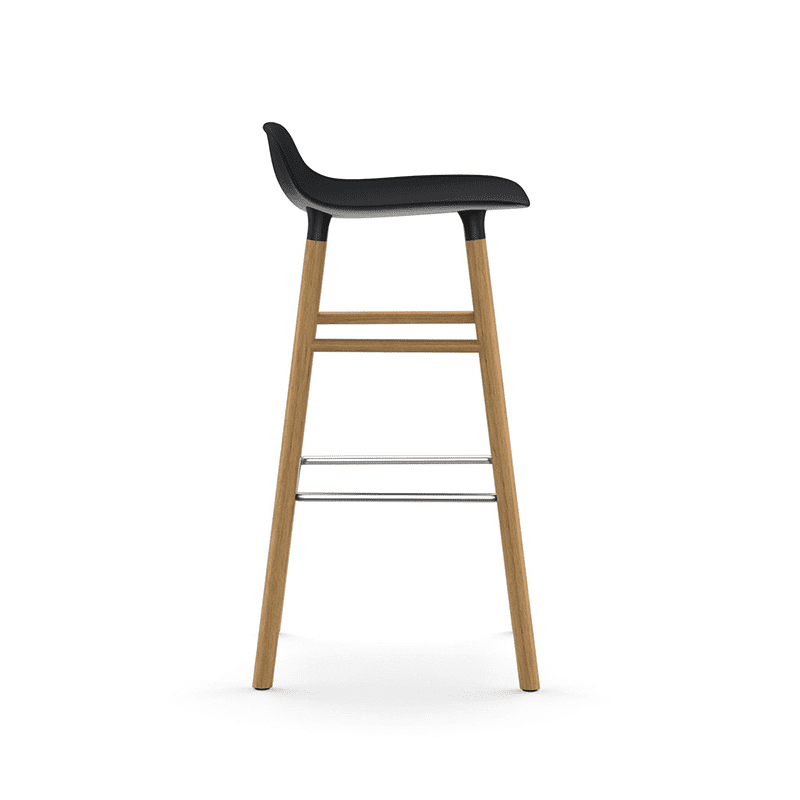 Form Barstool 75 cm Black/Oak