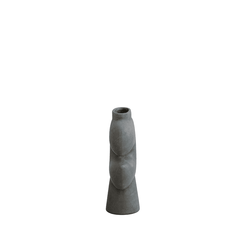 Tribal Vase Medio - Dark grey