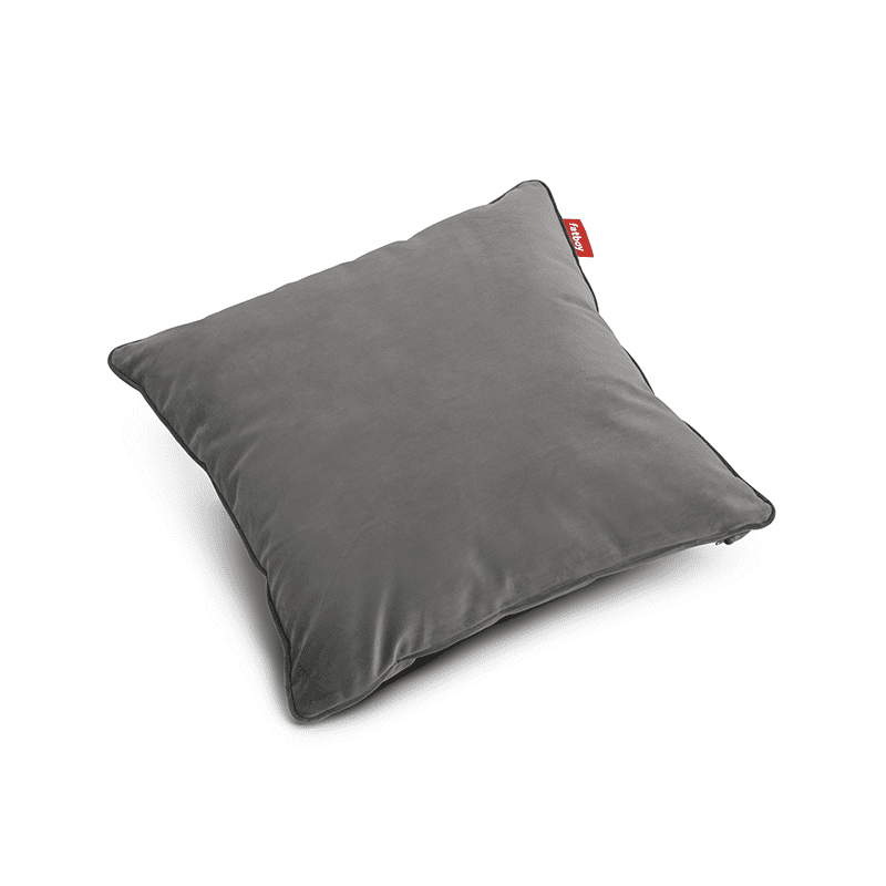 Square pillow velvet recycled- Taupe