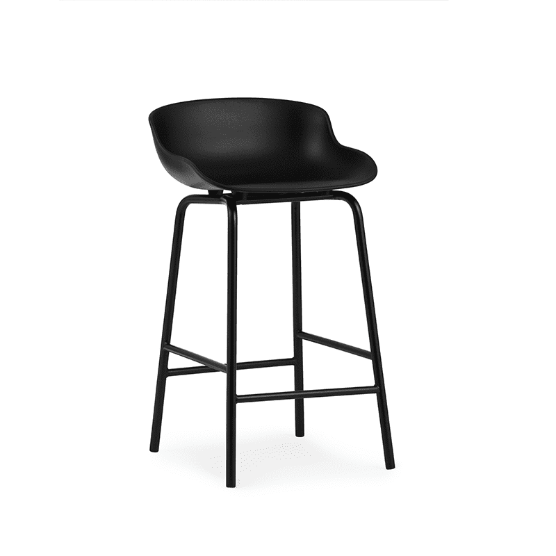 Hyg Barstool 65 cm Black/Steel Black