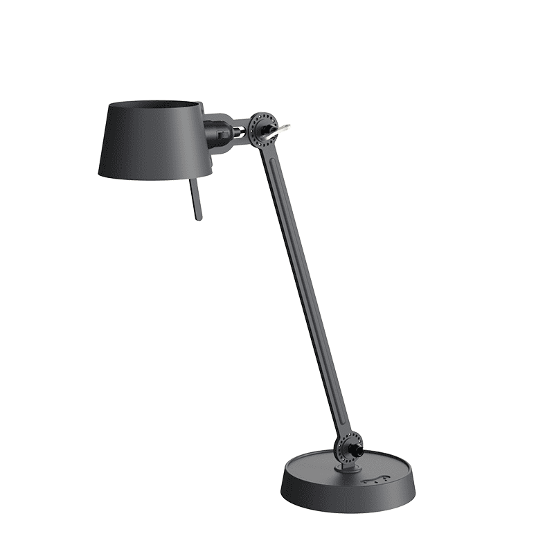 Bolt bureaulamp 1arm foot - Midnight grey