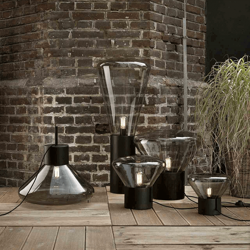 Muffins 03A vloerlamp - Stained black