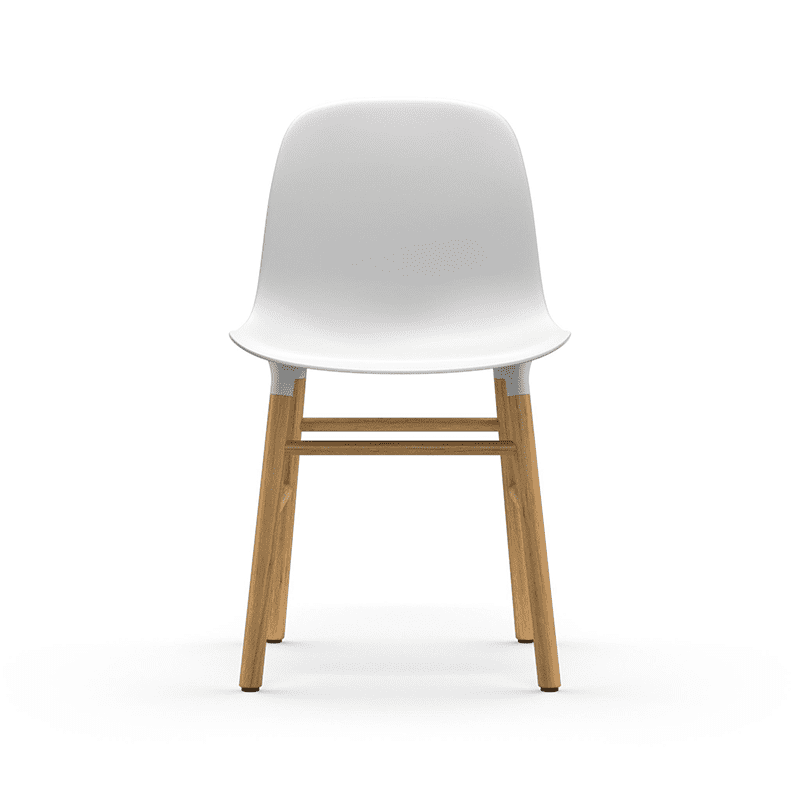 Form Chair White/Oak