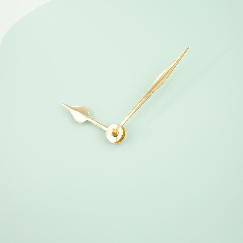 Wall clock pendulum large - Gale green/shiny gold