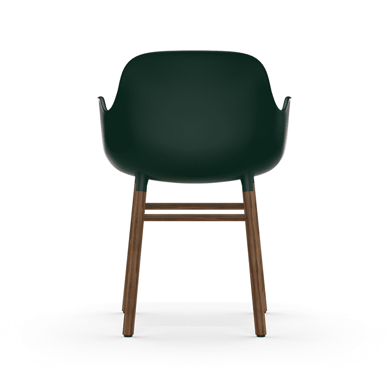 Form Armchair Green/Walnut