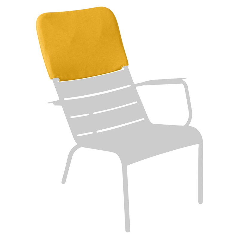 Luxembourg aluminium lounge low armchair headrest