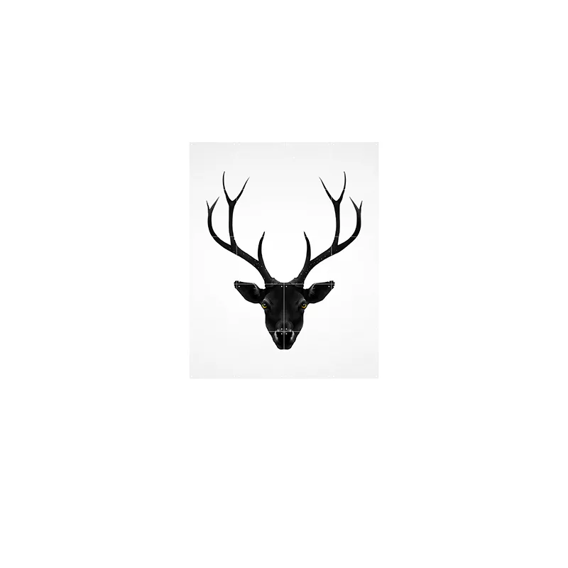 Deer black & white - small