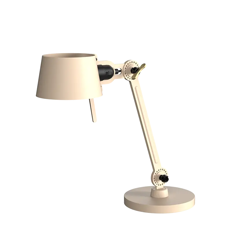 Bolt bureaulamp 1arm small foot - Lightning white