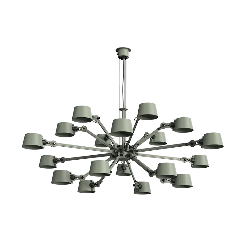 Bolt chandelier hanglamp 18 arms - Flux green