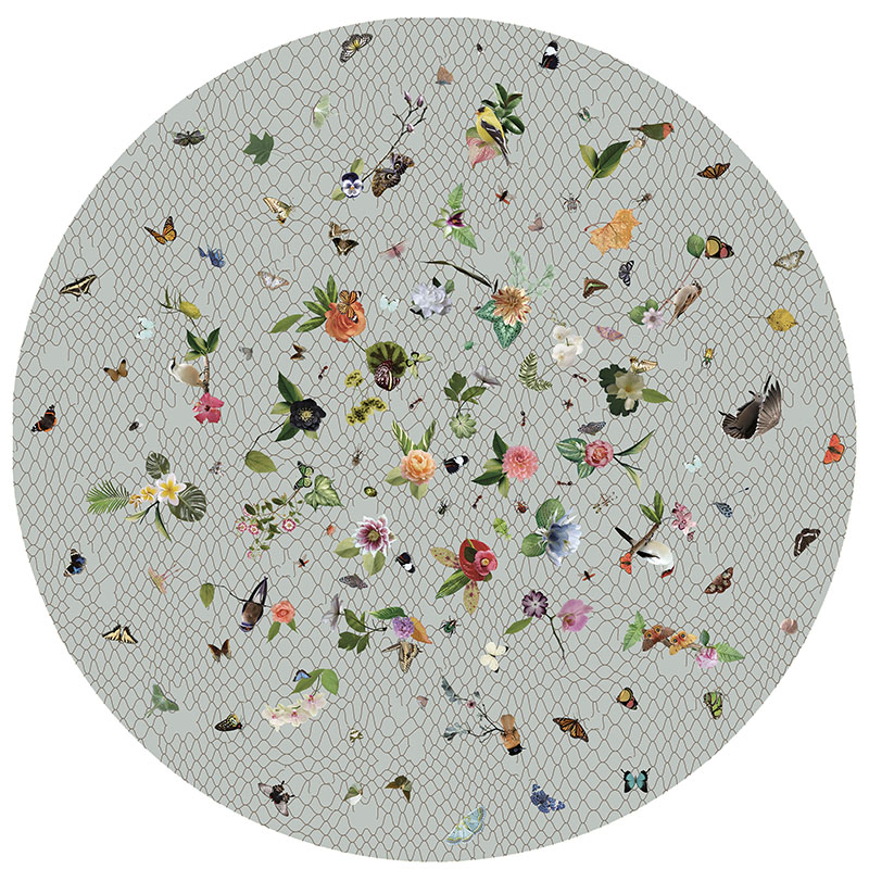 Vloerkleed Garden of Eden - Light Grey