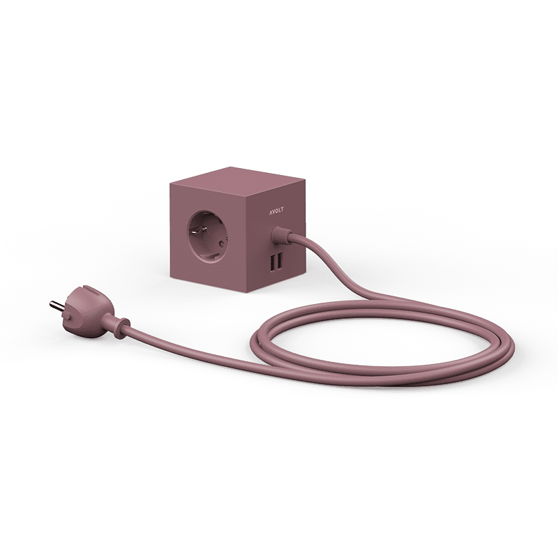 Square 1 USB & Magnet - Rusty Red