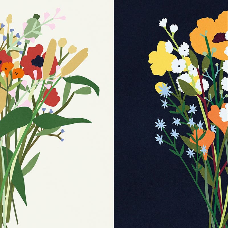 Wild flowers - large