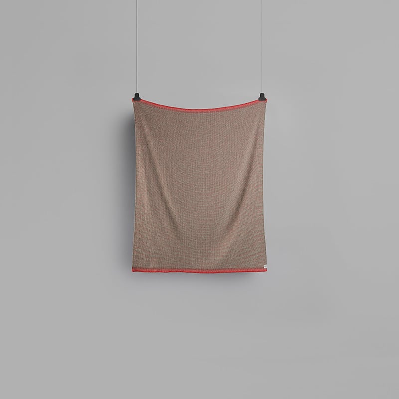 Una large throw - Green/red