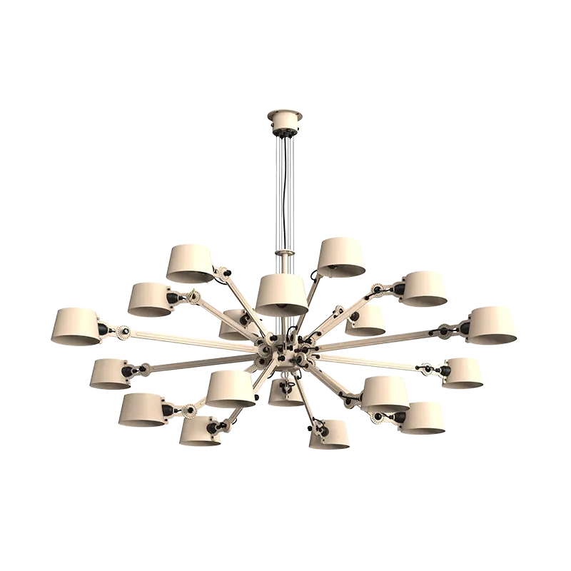 Bolt chandelier hanglamp 18 arms - Lightning white