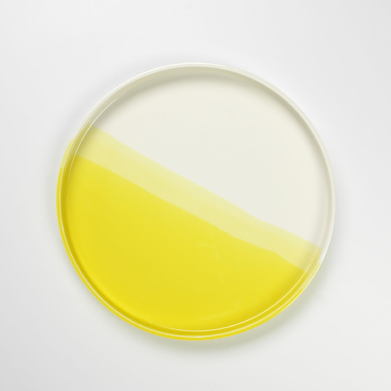 Herringbone Tray - Yellow
