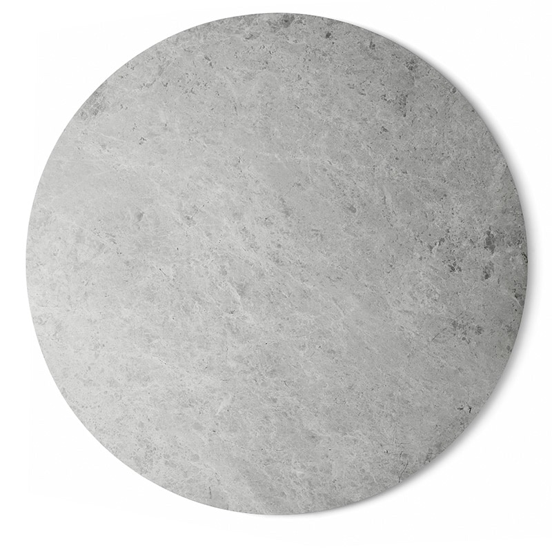 Vipp 425 coffee table, 90 Marble - Light grey