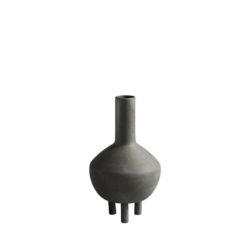 Duck Vase Fat - Dark grey