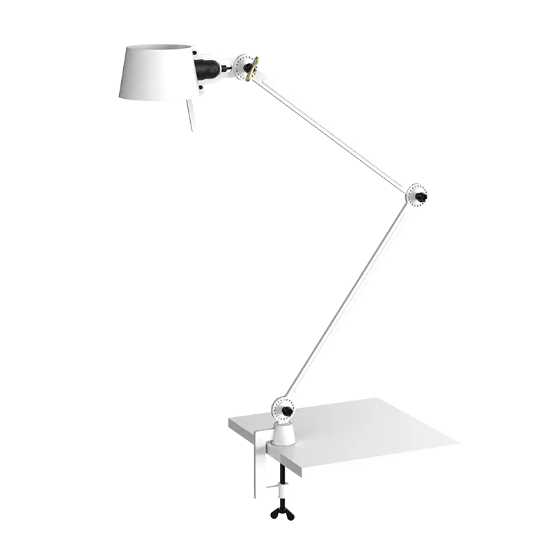 Bolt bureaulamp 2arm clamp - Pure white