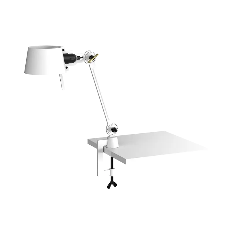 Bolt bureaulamp 1arm small clamp - Pure white