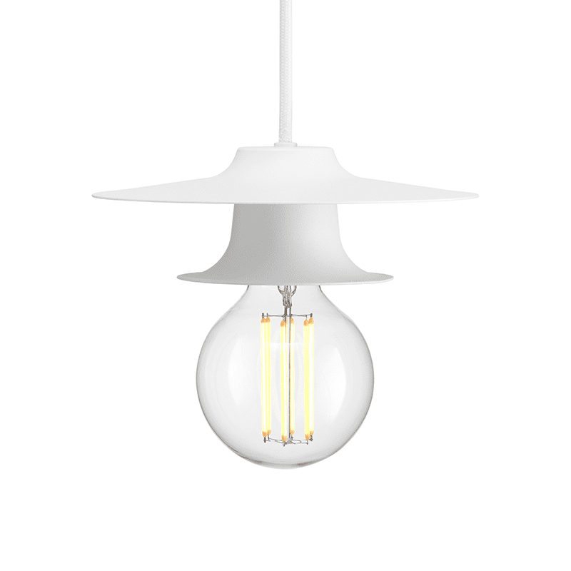 Firefly 2 shades high hanglamp - White