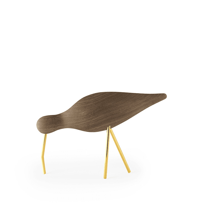 Shorebird Large - Walnut/Brass