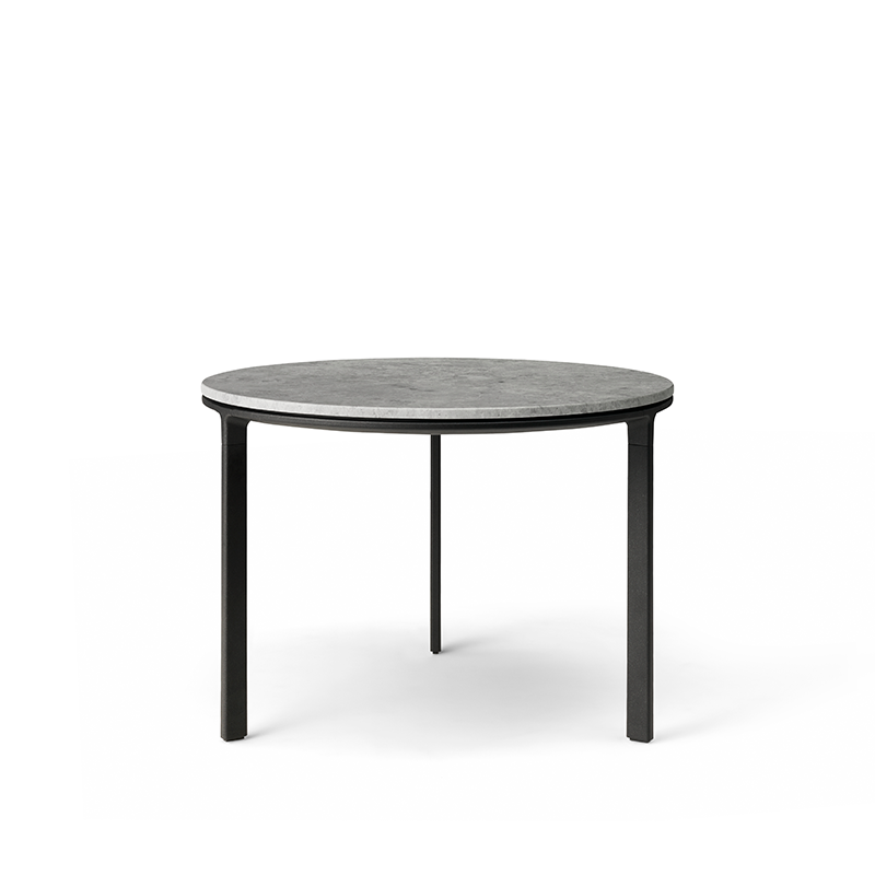 Vipp 423 coffee table, 60 Marble - Bight grey