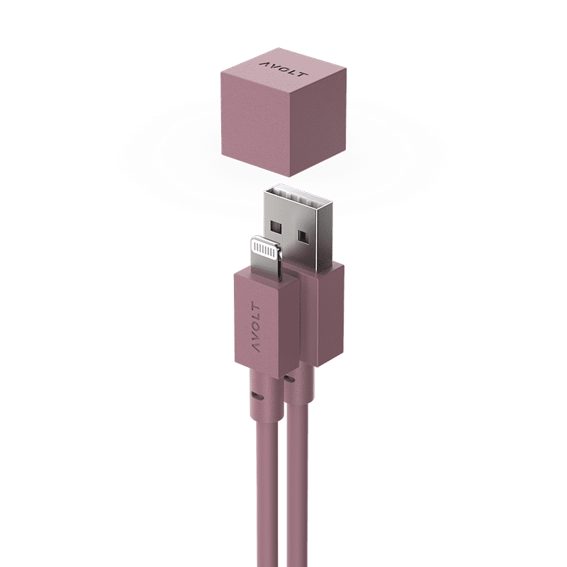Cable 1 (USB A to lightning) - Rusty Red