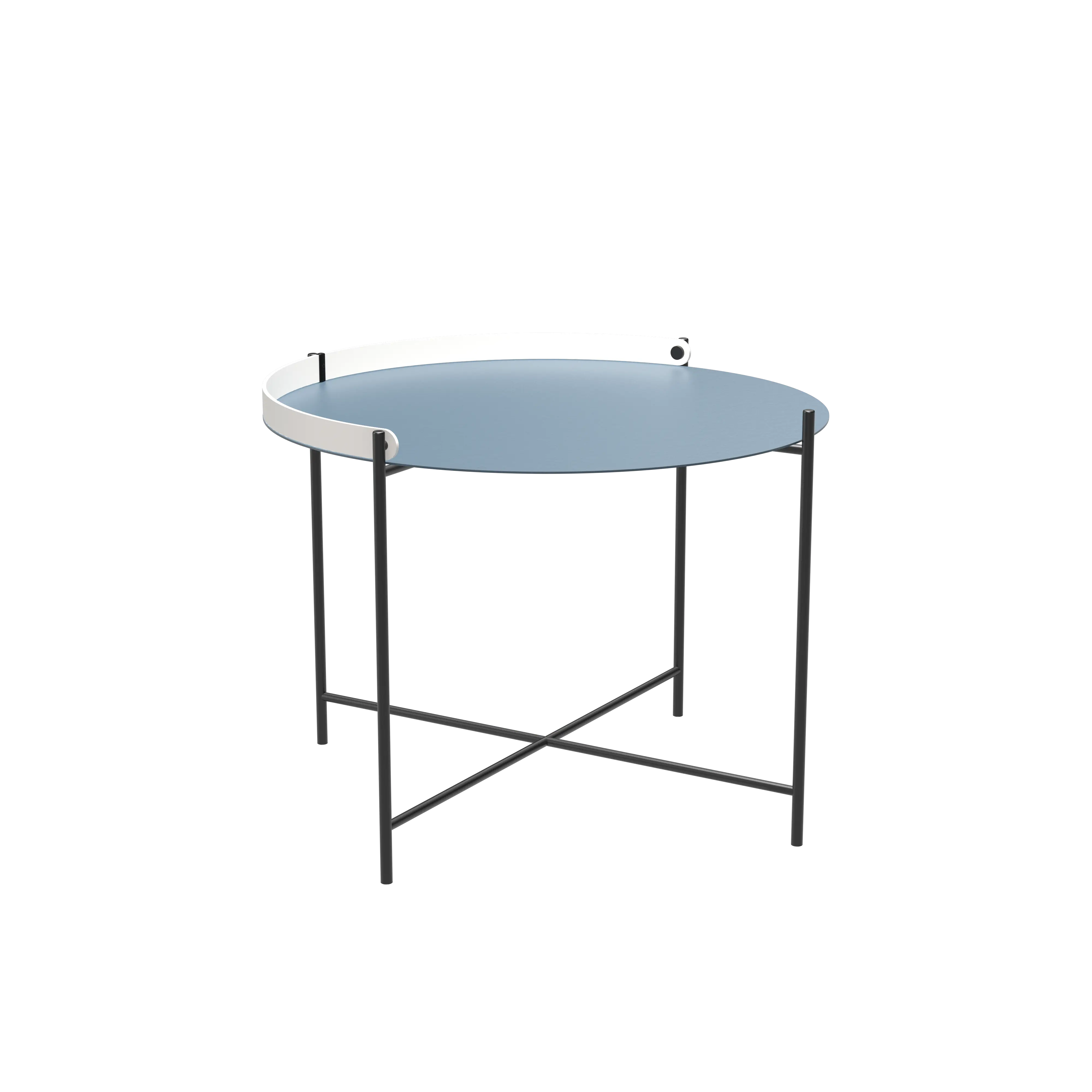 Edge tray table 62 cm - Pigeon blue