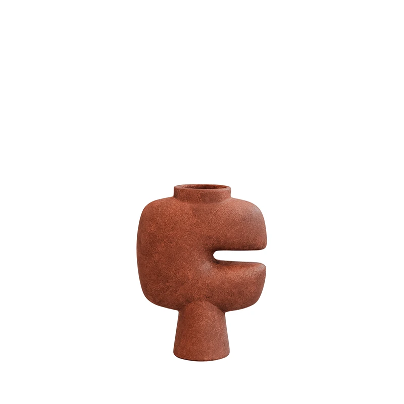 Tribal Vase Medio - Terracotta