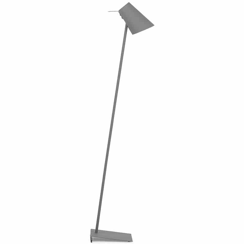 Vloerlamp ijzer/rubber finish Cardiff 140cm - Grijs