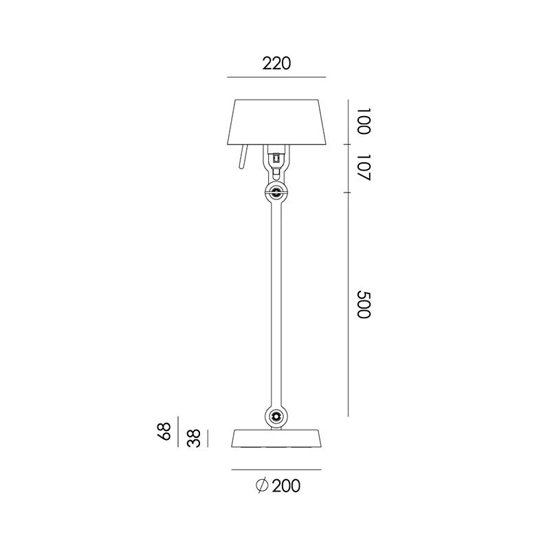 Bolt tafellamp standard - Lightning white