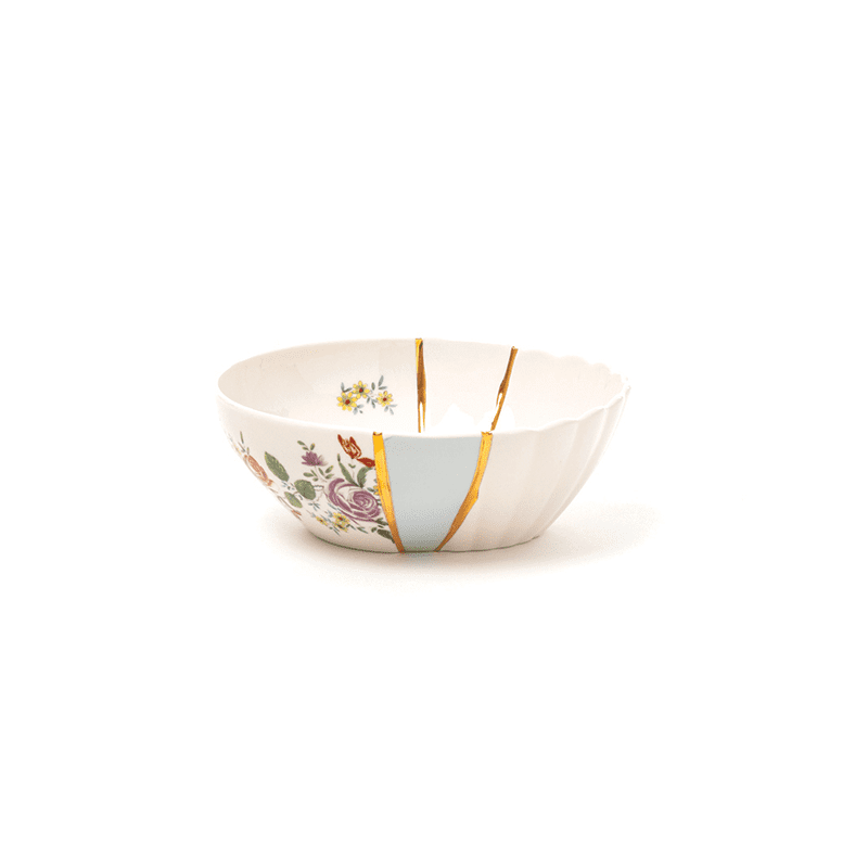 Kintsugi-n'3 bowl in porcelain 19 cm
