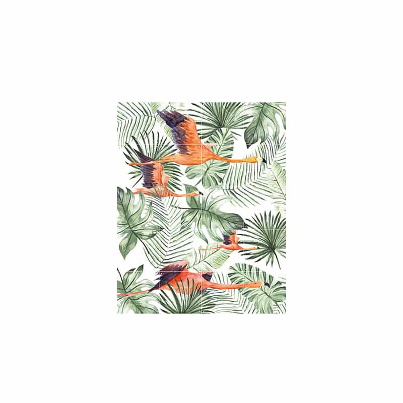 Flamingo Flight & Zebra Palm - large