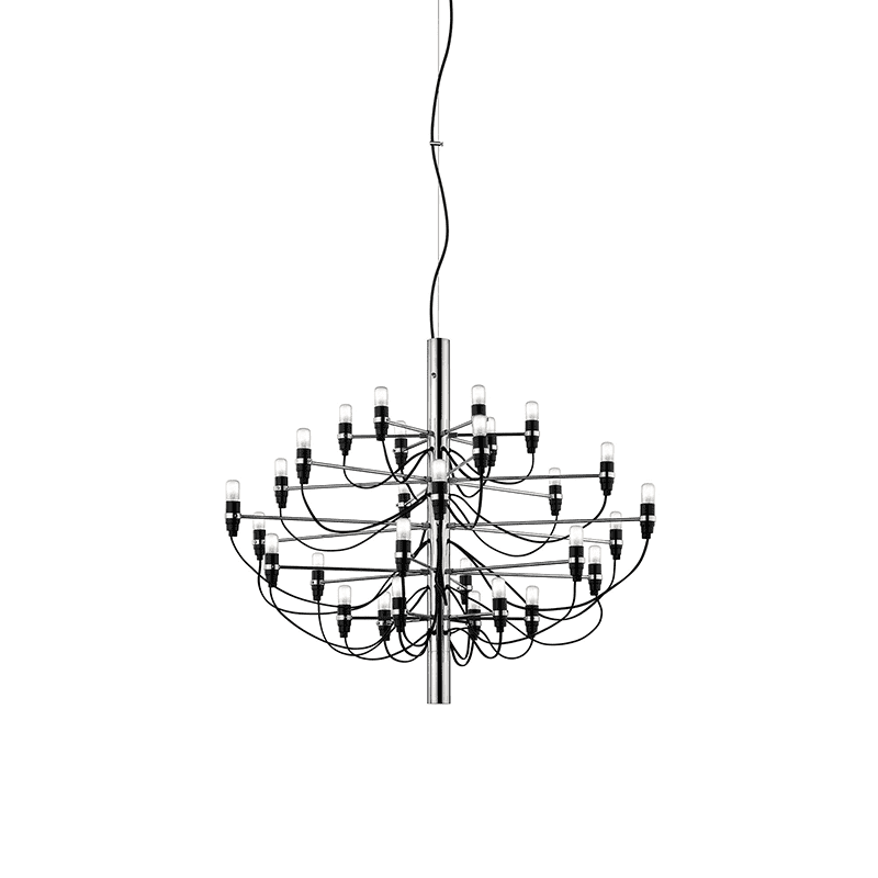 2097/30 hanglamp frosted bulbs - Cromo